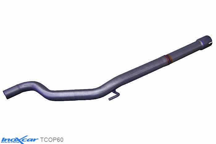 IX TCOP60, Opel Corsa D OPC 1.6 16V TURBO (192PK) 2007- Diameter 54mm,5, Inoxcar Direct central pipe diam. 60 Stainless steel, Without E.E.C. homologation