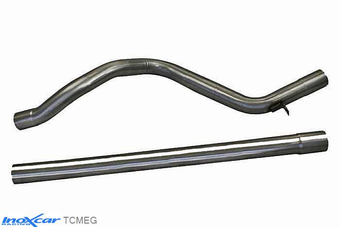 IX TCMEG, Renault Megane III (Z) 2.0 TURBO RS 250 (250PK) 2010- / 2.0 TURBO RS TROPHY (265PK) 2012-, Inoxcar Direct central pipe Stainless steel, Without E.E.C. homologation