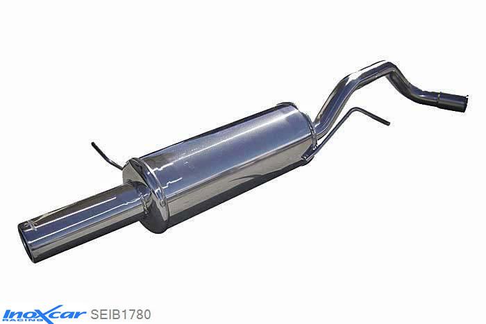 IX SEIB1780, Seat Ibiza IV (6L) 1.8 T 20V FR (150-180PK) 2004-2006 Diameter 55mm, Inoxcar Rear silencer 1X80mm Stainless steel, With E.E.C. homologation