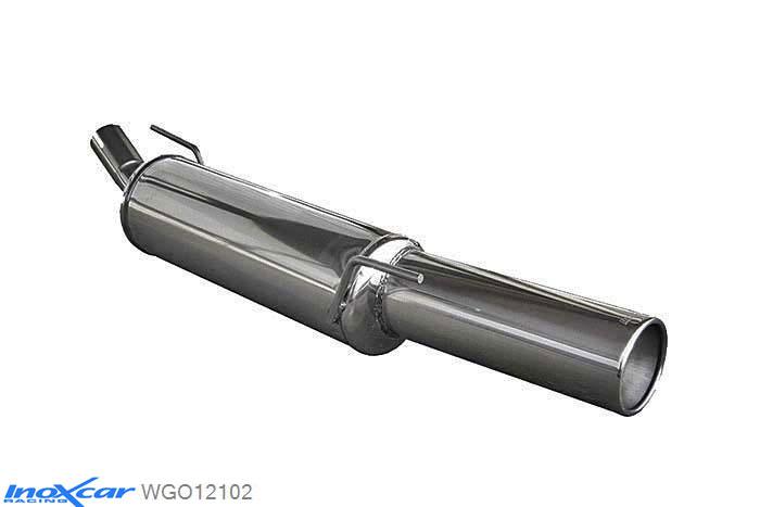 IX WGO12102, VW Golf III 1.8 (75PK) 1991-1998, Inoxcar Rear silencer 1X102mm Stainless steel, With E.E.C. homologation