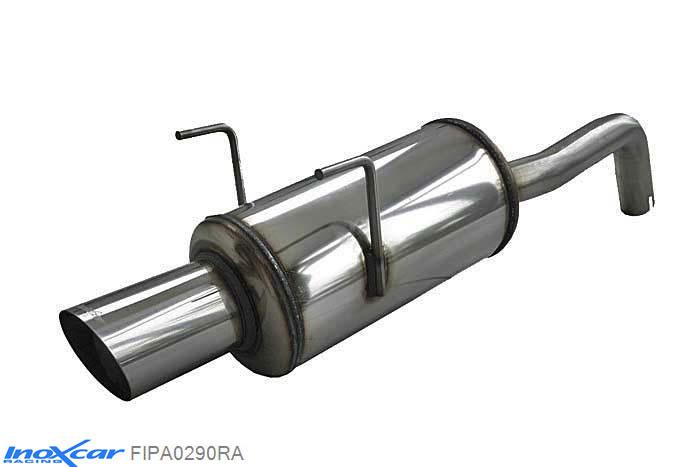 IX FIPA0290RA, Fiat Panda II (169) 1.4 16V 100HP (100PK) 2006- Diameter 48mm, Inoxcar Rear silencer 1X90 RALLY Stainless steel, With E.E.C. homologation
