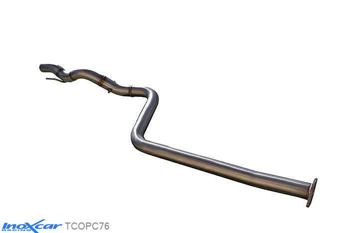 IX TCOPC76, Opel Astra J OPC 2.0 TURBO (280PK) 2012-, Inoxcar Direct central pipe Stainless steel, Without E.E.C. homologation