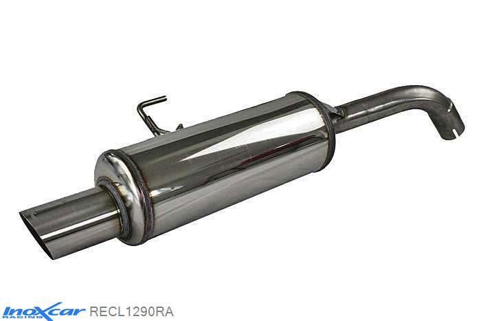 IX RECL1290RA, Renault Clio II (B) RS 2.0 fase1 (172PK) 2000-2001 Diameter 54mm, Inoxcar Rear silencer 1X90 RALLY Stainless steel, With E.E.C. homologation