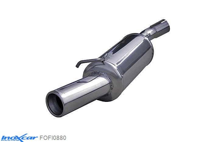 IX FOFI0880, Ford Fiesta III (GFJ) RS TURBO (133PK) -1992, Inoxcar Rear silencer 1X80mm Stainless steel, Without E.E.C. homologation
