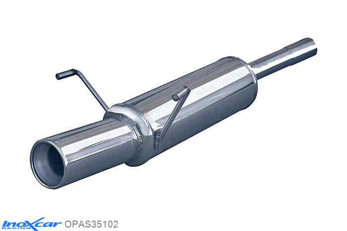 IX OPAS35102, Opel Astra H 1.7 CDTi (110PK-125PK) 2005-, Inoxcar Rear silencer 1X102mm Stainless steel, With E.E.C. homologation