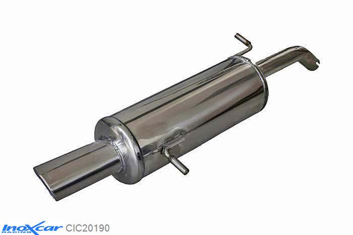 IX CIC20190, Citroen C2 (J) 1.1 (60PK) 2003- Diameter 40mm, Inoxcar Rear silencer 1X90X70mm Stainless steel, With E.E.C. homologation