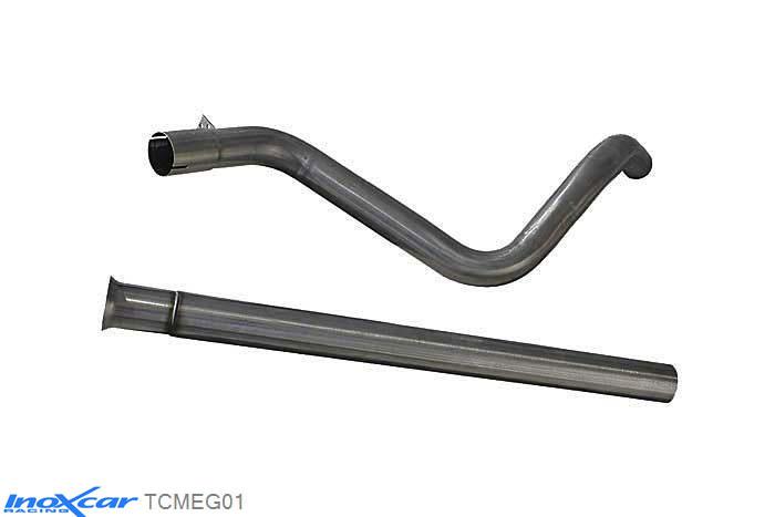 IX TCMEG01, Renault Megane II (M) 2.0 16V RS TURBO (225PK) 2004- Diameter 60mm, Inoxcar Direct central pipe Stainless steel, Without E.E.C. homologation