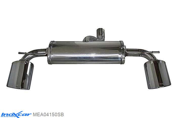 IX MEA04150SB, Mercedes A-Class (W176) 250 2.0 TURBO (211PK), 4WD 2012-2015, Inoxcar Rear silencer 1X150X105 OBLIQUO Left and Right Stainless steel, With E.E.C. homologation