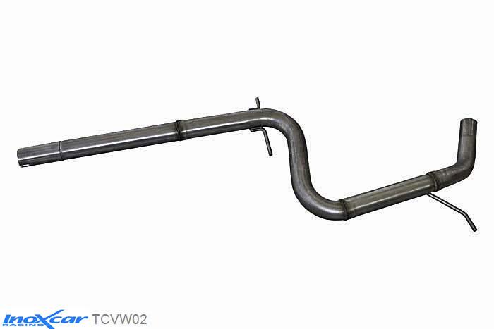 IX TCVW02, VW Golf VI 2.0 TDI (170PK) GTD 2009-, Inoxcar Direct central pipe Stainless steel, Without E.E.C. homologation
