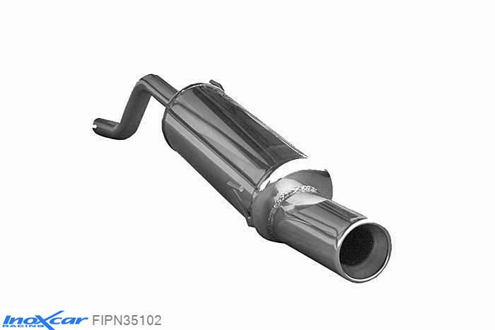 IX FIPN35102, Fiat Punto Evo (199) 1.4 (77PK) 2009, Diameter 42, Inoxcar Rear silencer 1X102mm Stainless steel, V