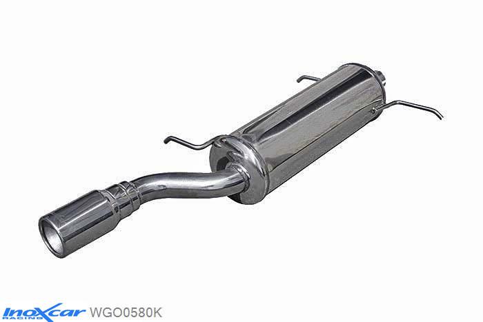 IX WGO0580K, VW Golf I 1.8 CABRIO (90PK-98PK-112PK) -1984, Inoxcar Rear silencer 1X80mm Stainless steel, With E.E.C. homologation