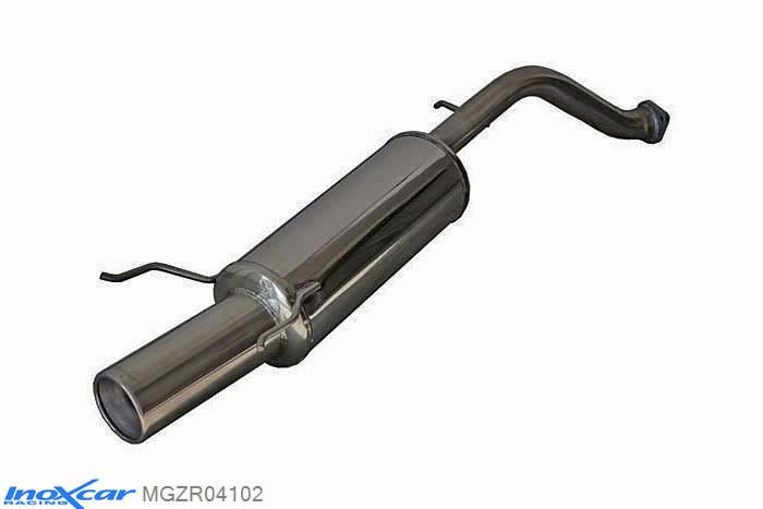 IX MGZR04102, MG ZR (ZR) 115 TD (113PK) 2003-2005, Inoxcar Rear silencer 1X102mm Stainless steel, With E.E.C. homologation