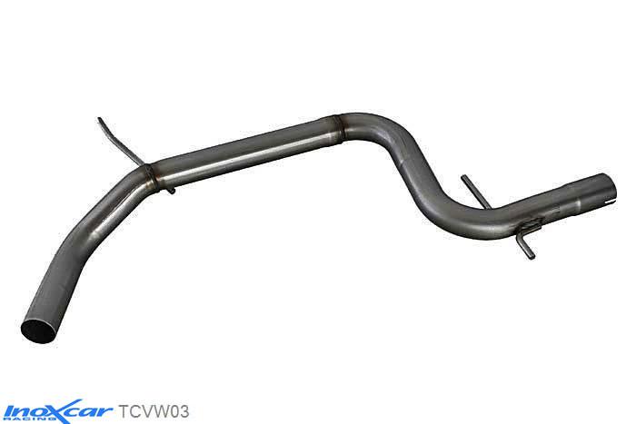 IX TCVW03, VW Golf VI 1.4 TSI (160PK) 2009- Diameter 55mm, Inoxcar Direct central pipe Stainless steel, Without E.E.C. homologation