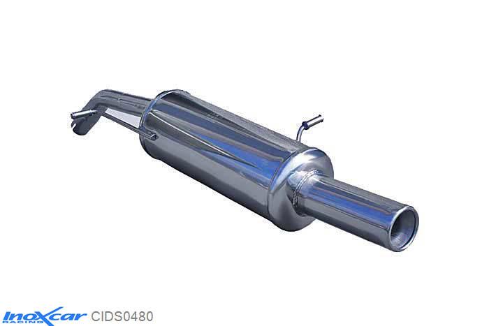 IX CIDS0480, Citroen DS3 1.4 (95PK) 2010- , Diameter 45mm, Inoxcar Rear silencer 1X80mm Stainless steel
