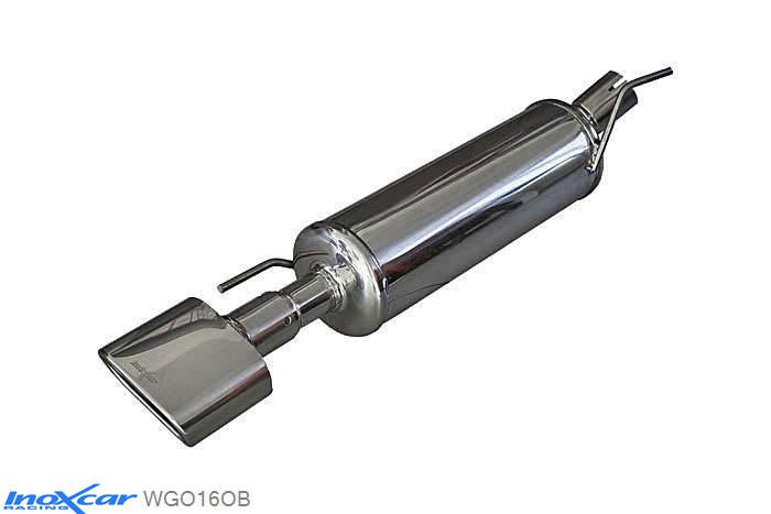 IX WGO16OB, VW Golf III 2.0 16V GTI (150PK) -1998, Inoxcar Rear silencer 1XFlat Oval Stainless steel, With E.E.C. homologation