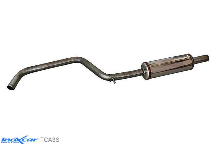 IX TCA3S, Audi A3 (8V) SPORTBACK 1.8 TFSI (180PK), 2013-, Inoxcar Central pipe with silencer Stainless steel, With E.E.C. homologation