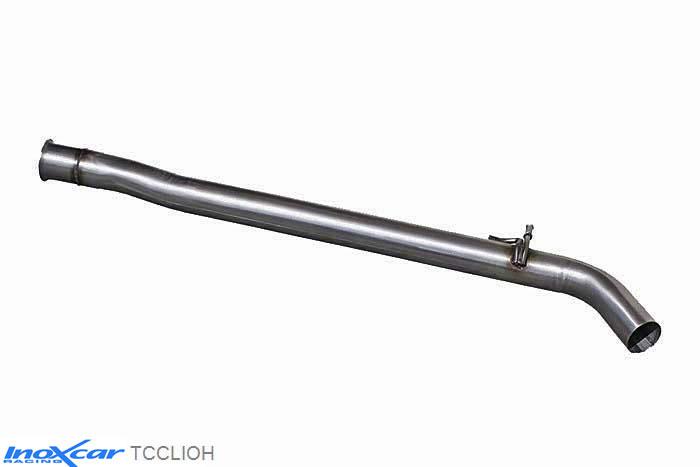 IX TCCLIOH, Renault Clio IV (R) RS TROPHY 220 EDC 1.6 Turbo (220PK) 2015- , Diameter 63,5mm, Inoxcar Direct central pipe Stainless steel, Without E.E.C. homologation