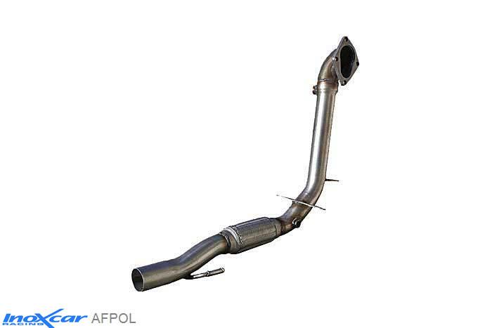 IX AFPOL, VW Polo VI (6R) 1.4 16V GTI (180PK) 2010-  Diameter 55mm, Inoxcar Catalyst replacement pipe (FLEX) Stainless steel, Without E.E.C. homologation