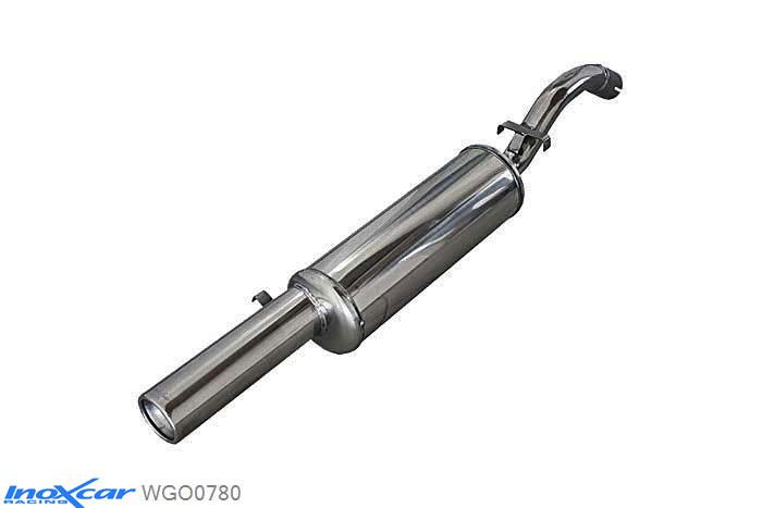 IX WGO0780, VW Golf II 1.8 GTI (105PK) 1885-1987 /, 1.8 GTI (112PK) 1983-1988, Inoxcar Rear silencer 1X80mm Stainless steel, With E.E.C. homologation