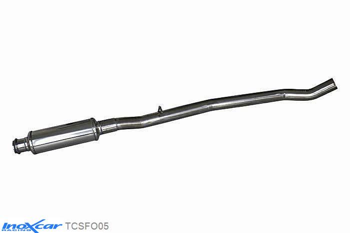 IX TCSFO05, Ford Focus III (DYB) RS 2.3i Turbo (350PK), 2016-  , Diameter 70mm, Inoxcar Central pipe with silencer Stainless steel, Without E.E.C. homologation