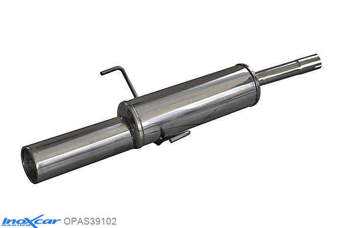 IX OPAS39102, Opel Astra H 1.7 CDTi (101PK) 2004-2010, Inoxcar Rear silencer 1X102mm Stainless steel, With E.E.C. homologation