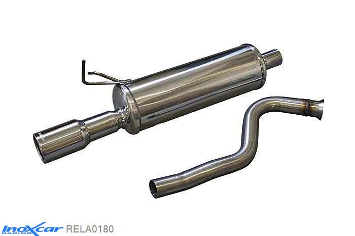 IX RELA0180, Renault Laguna I (RT/B56) 1.6 16V (110PK) 1994-1999, Inoxcar Rear silencer 1X80mm Stainless steel, With E.E.C. homologation