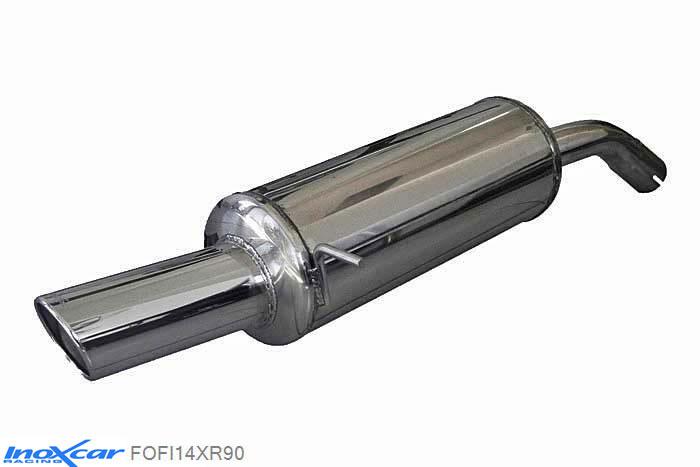 IX FOFI14XR90, Ford Fiesta V (JH1/JD3) 2.0 16V ST (150PK) 2005- Diameter 54mm, Inoxcar Rear silencer 1X90 X-RACE Stainless steel, With E.E.C. homologation