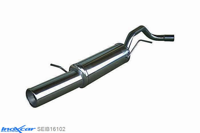 IX SEIB16102, Seat Ibiza IV (6L) 1.9 TDI FR (130PK) 2002-2006 Diameter 55mm, Inoxcar Rear silencer 1X102mm Stainless steel, With E.E.C. homologation