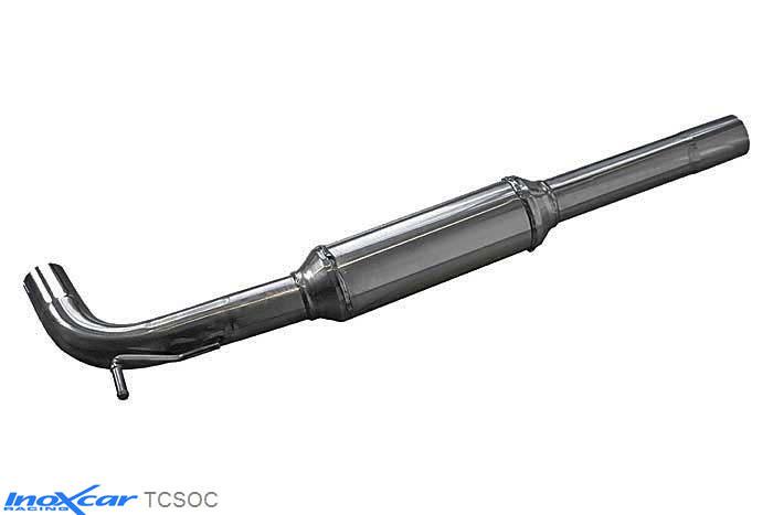 IX TCSOC, Skoda Octavia III (5E) RS 2.0 (220PK), 2013-, Inoxcar Central pipe with silencer Stainless steel, With E.E.C. homologation