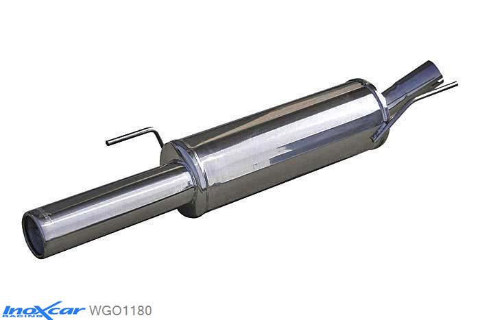 IX WGO1180, VW Golf III 1.6 (101PK) 1991-1998, Inoxcar Rear silencer 1X80mm Stainless steel, With E.E.C. homologation