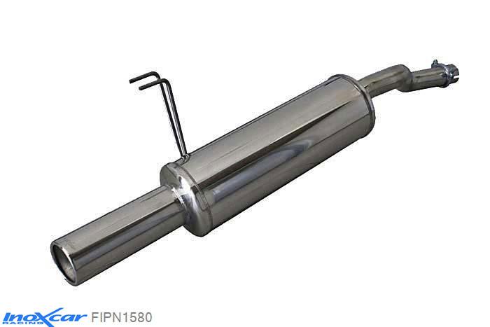 IX FIPN1580, Fiat Punto II (188) 1.3 MJET (70PK) 2003- Diameter 48mm, Inoxcar Rear silencer 1X80mm Stainless steel, With E.E.C. homologation