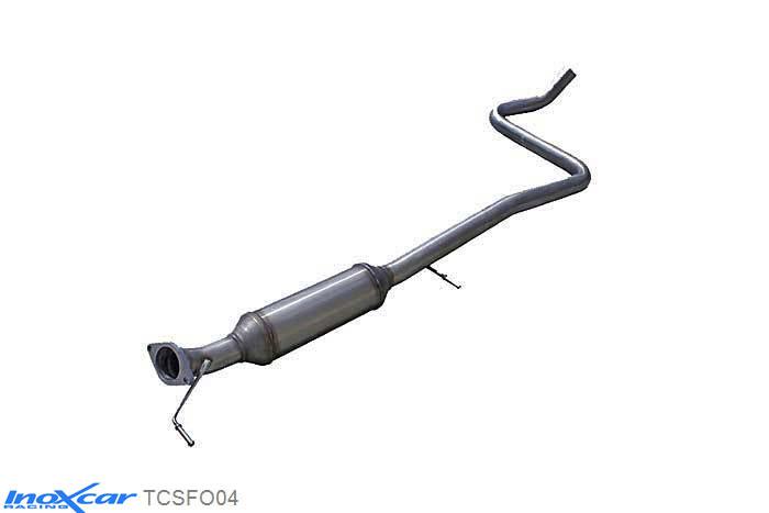 IX TCSFO04, Ford Fiesta VI (JA8) 1.6 ST (182PK) 2013- Diameter 54mm, Inoxcar Central pipe with silencer Stainless steel, Without E.E.C. homologation