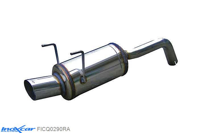 IX FICQ0290RA, Fiat 500 (312) 1.4 16V (100PK) 2007- Diameter 48mm, Inoxcar Rear silencer 1X90 RALLY Stainless steel, With E.E.C. homologation
