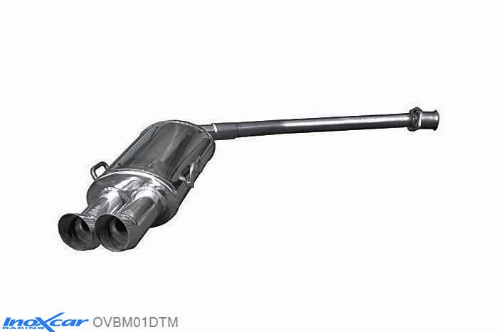 IX OVBM01DTM, BMW 3 serie (E36) 320i 1992-, Inoxcar Rear silencer 2XDTM Stainless steel, With E.E.C. homologation