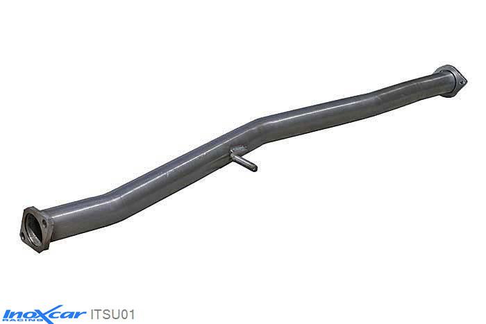 IX ITSU01, Subaru Impreza (GFC/GC/GF) 2.0 GT TURBO -2000, Inoxcar Direct central pipe (60mm) Stainless steel, Without E.E.C. homologation