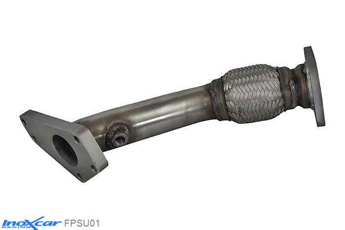 IX FPSU01, Subaru Impreza (GD/GG) 2.0 STI TURBO (265PK) 2002-, Inoxcar FP (front pipe) Stainless steel, Without E.E.C. homologation