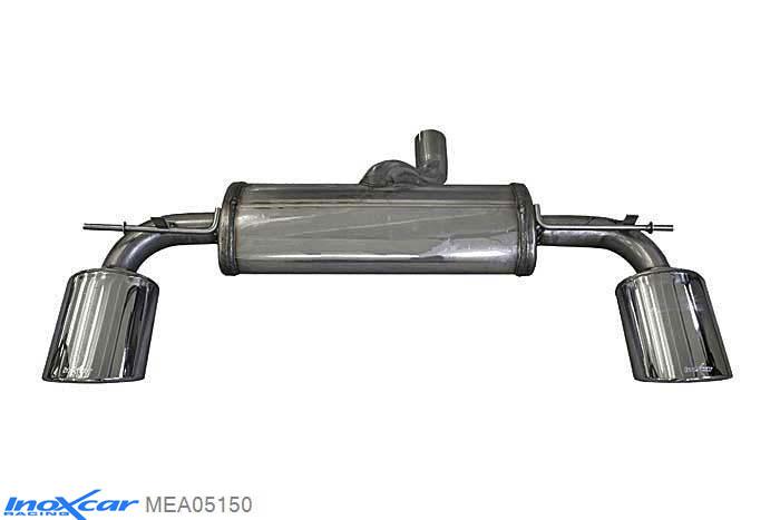IX MEA05150, Mercedes A-Class (W176) 250 SPORT 2.0 TURBO (211PK), 2WD 2012-2015, Inoxcar Rear silencer 1X150X105 Left and Right Stainless steel, With E.E.C. homologation