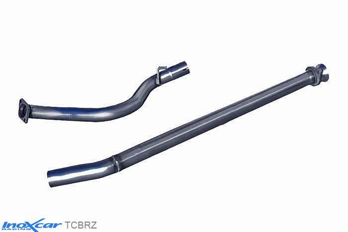 IX TCBRZ, Subaru BRZ (ZC) 2.0 (200PK) 2012-, Inoxcar Direct central pipe Stainless steel, Without E.E.C. homologation