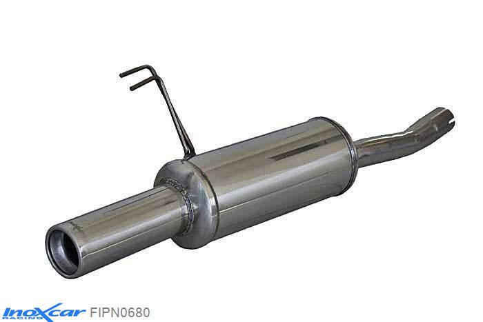 IX FIPN0680, Fiat Punto I (176) 1.4 GT TURBO (131PK) -1999 Diameter 54mm, Inoxcar Rear silencer 1X80mm Stainless steel, With E.E.C. homologation