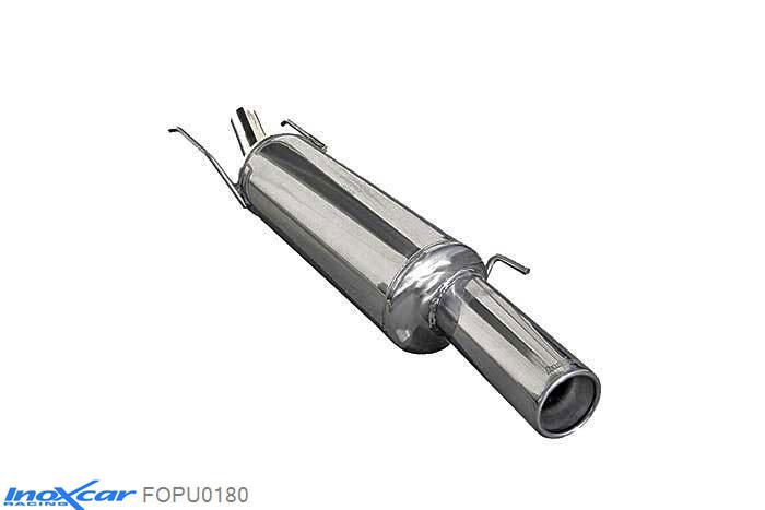 IX FOPU0180, Ford Puma (ECT) 1.4 (90PK) 1998-2000 Diameter 45mm, Inoxcar Rear silencer 1X80mm Stainless steel, With E.E.C. homologation