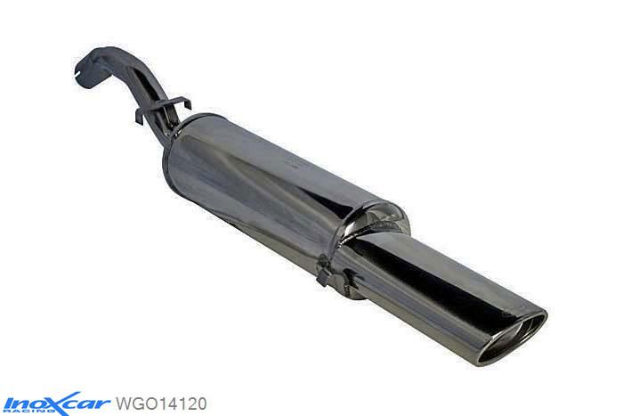 IX WGO14120, VW Golf III 1.8 GTI (112PK) -1998, Inoxcar Rear silencer 1X120X80mm Stainless steel, With E.E.C. homologation