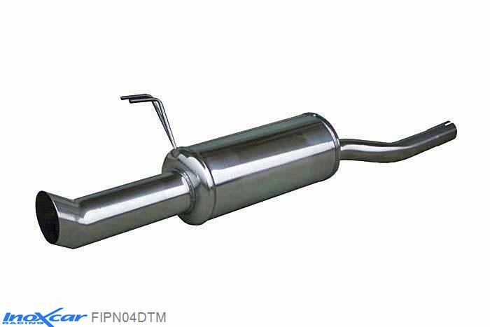 IX FIPN04DTM, Fiat Punto I (176) 90 1.2 (60PK) -1999, Inoxcar Rear silencer 1XDTM Stainless steel, With E.E.C. homologation