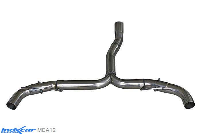 IX MEA12, Mercedes A-Class (W176) 45 AMG 2.0 (360PK), 2013-, Inoxcar NO Rear silencer Left and Right Stainless steel, Without E.E.C. homologation