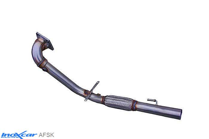 IX AFSK, Skoda Fabia II (5J) 1.4 Tsi RS DGS (180PK) 2012-, Inoxcar Catalyst replacement pipe (FLEX) Stainless steel, Without E.E.C. homologation