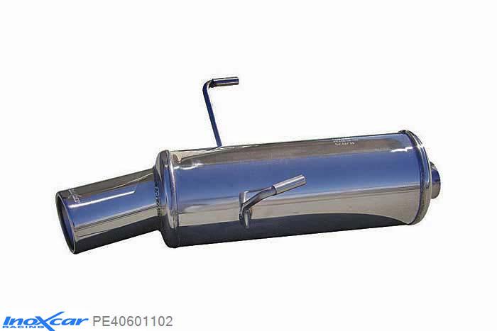 IX PE40601102, Peugeot 406 1.8 (101PK) 1995-, Inoxcar Rear silencer 1X102mm Stainless steel, With E.E.C. homologation
