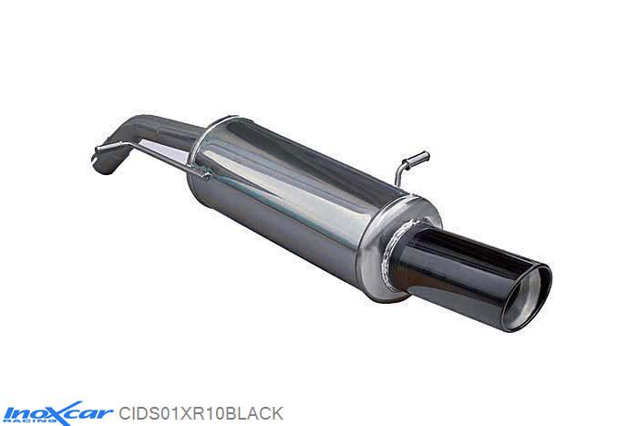 IX CIDS01XR10BLACK, Citroen DS3 1.6i 16V TURBO (155PK) 2010-  , Diameter 50mm, Inoxcar Rear silencer 1X100 X-RACE BLACK EDITION Stainless steel, With E.E.C. homologation