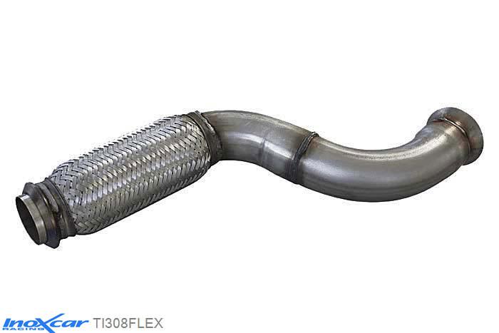 IX TI308FLEX, Peugeot 308 1.6 GTI (270PK) 2015-  , Diameter 63,5mm, Inoxcar TI (FLEX) Stainless steel, Without E.E.C. homologation