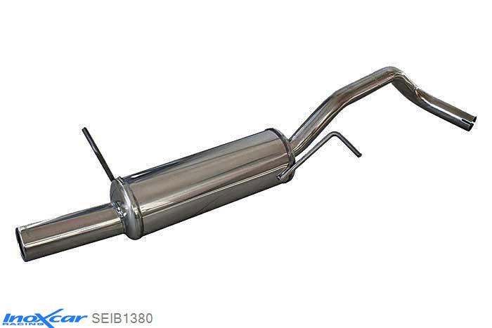IX SEIB1380, Seat Ibiza IV (6L) 1.4 16V (100PK) 2002-2006 Diameter 45mm, Inoxcar Rear silencer 1X80mm Stainless steel, With E.E.C. homologation