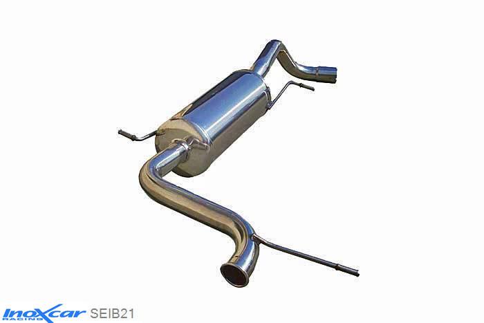 IX SEIB21, Seat Ibiza V (6J) 1.4 Tsi BOCCANEGRA (180PK) 2010-, Inoxcar Rear silencer CEN Stainless steel, With E.E.C. homologation