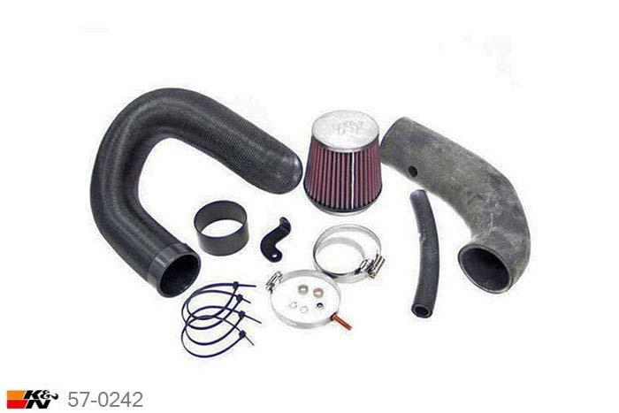 57-0242, K&N 57i Kit, Renault Clio, 1.4 8V, 75/1990PK, 1998-12/1999, 8V alleen voor modellen met vierkante luchtfilterkast